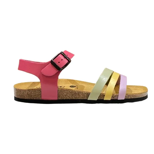 Women's Sandals with a Wedge Heel and a Tassel Detail in Orange for a Trendy LookPLAKTON 81007