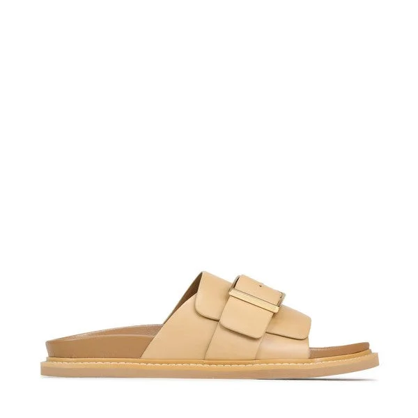 Women's Leather - Strapped Sandals with a Braided Detail in Brown for a Rustic AppealEOS DEDE