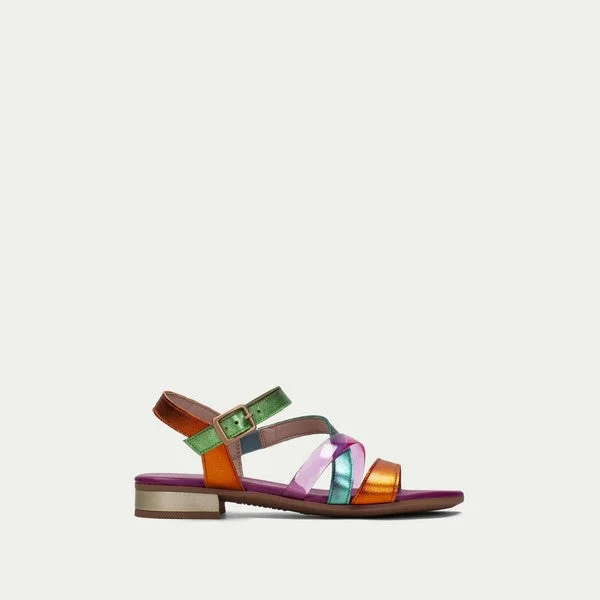Adjustable Strap Women's Sandals with a Padded Heel in Pink for a Custom FitHISPANITAS LENA