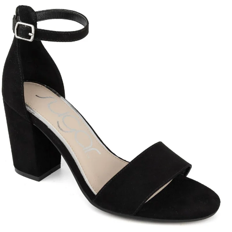 Elastic - Strap Women's Sandals with a Padded Toe in Teal for Easy On - and - OffSugar Womens Machelene  Heels