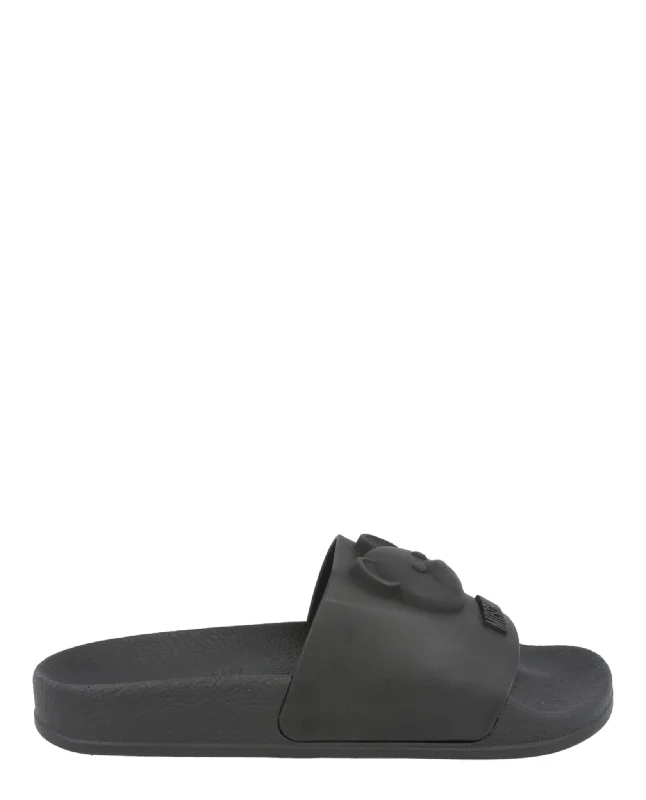 Adjustable Strap Women's Sandals with a Padded Heel in Pink for a Custom FitTeddy Bear Pool Slides