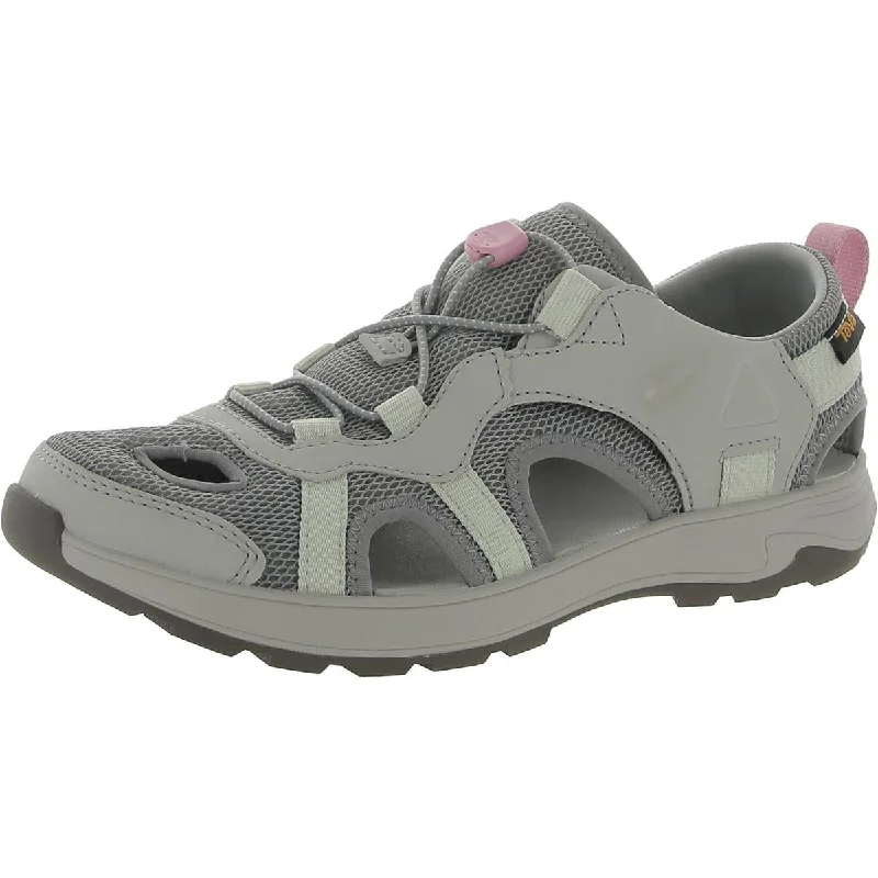 Anti - Slip Women's Sandals with a Grooved Sole in Green for Outdoor AdventuresTeva Womens Walhalla Mesh Closed Toe Sport Sandals