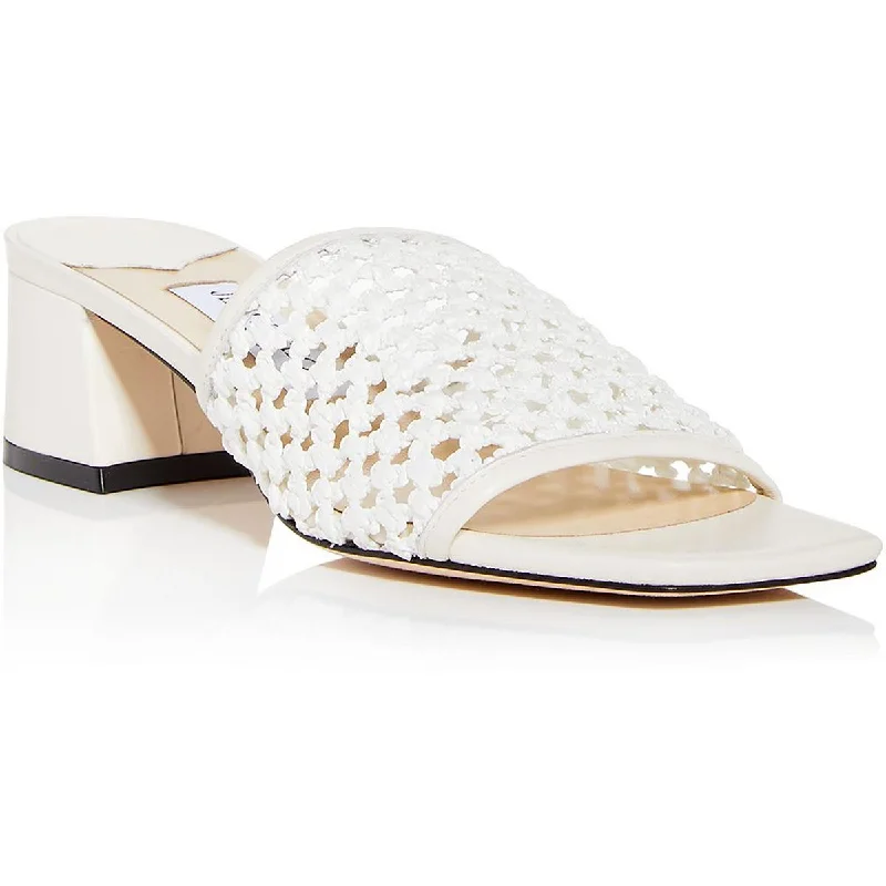 Shock - Absorbing Women's Sandals with a Soft Insole in Black for Active LifestylesThemis  Womens Open Toe Leather Heels