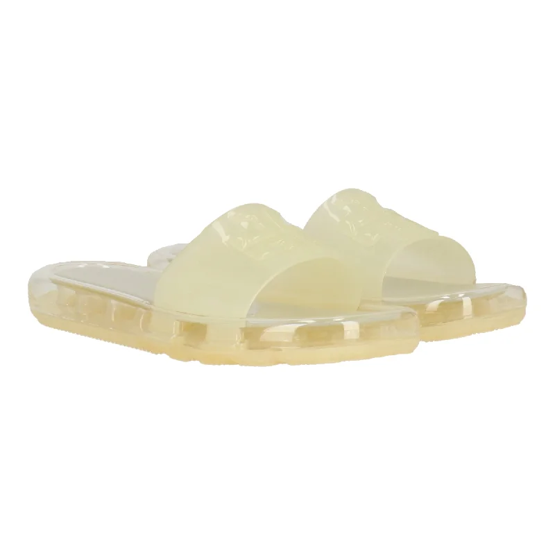 Women's Strappy Gladiator Sandals with Buckle Closures in Tan for a Boho LookTory Burch Womens Ivory Bubble Jelly Sandal