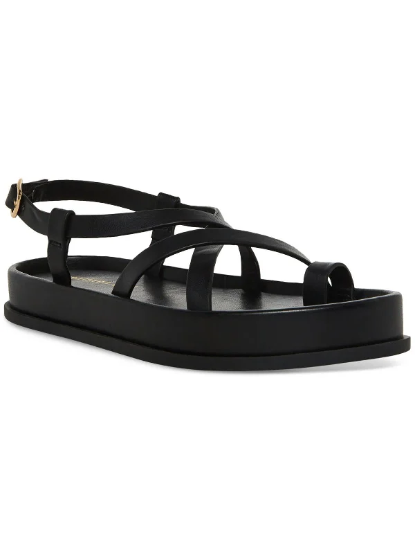 Adjustable Strap Women's Sandals with a Padded Heel in Pink for a Custom FitTropezz Womens Faux Leather Strappy Platform Sandals