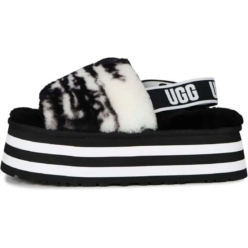 Adjustable Strap Women's Sandals with a Padded Heel in Pink for a Custom FitUGG Disco Marble Slide Black  1122032-W-BLK Women's