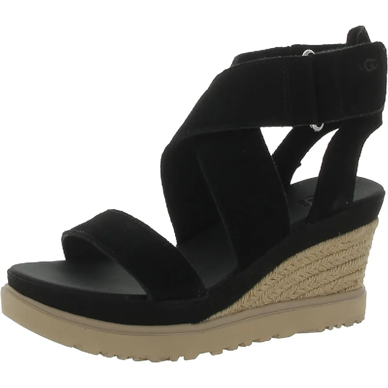 Women's Sandals with a Wedge Heel and a Tassel Detail in Orange for a Trendy LookUgg Womens Ileana Suede Platform Wedge Sandals
