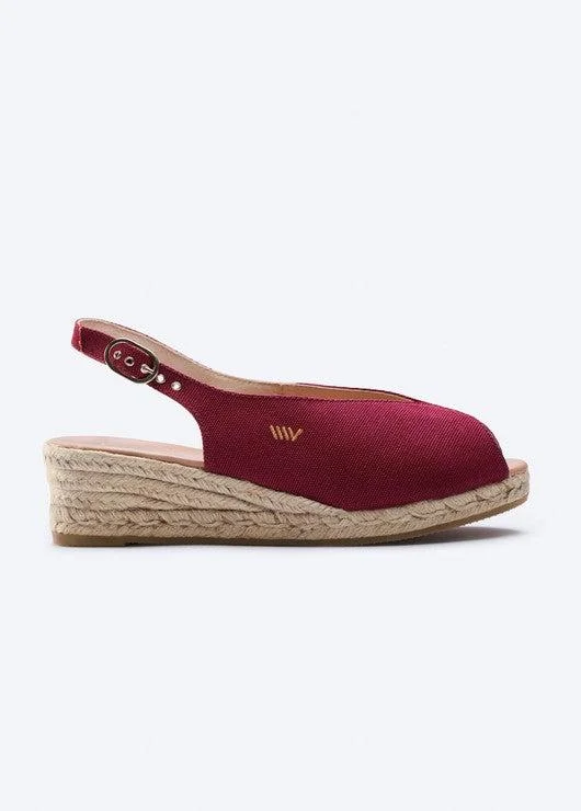 Women's Thong Sandals with a Beaded Design in Multicolor for a Beachy AestheticVerneda Limited Edition Canvas Espadrille Sandal Wedges