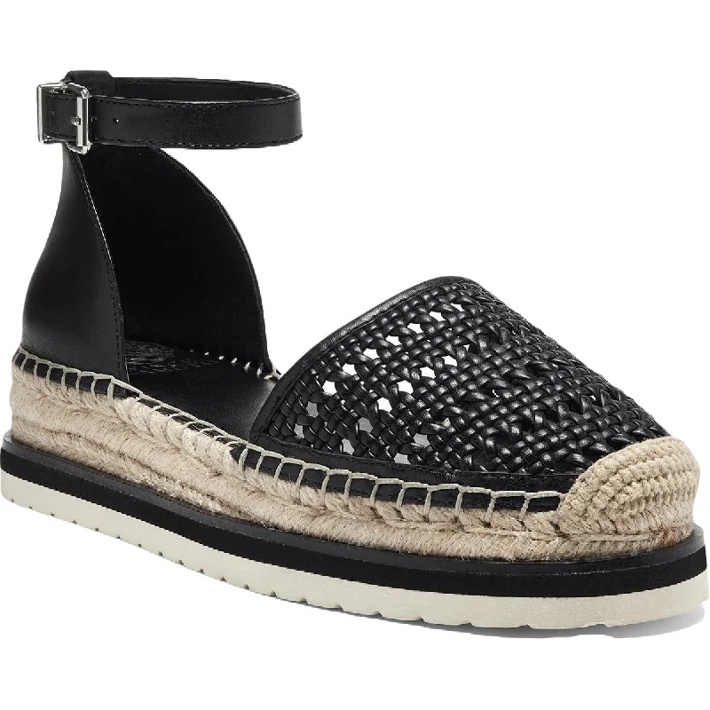 Orthopedic Women's Sandals with Arch Support in Gray for Foot HealthVince Camuto Womens Bredenna Leather Ankle Strap Espadrilles
