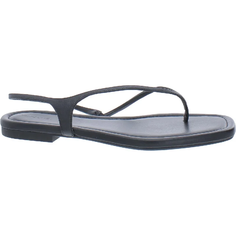 Women's Flat Slide Sandals with a Memory Foam Insole in White for All - Day ComfortVince Womens Deana Solid Thong Sandals