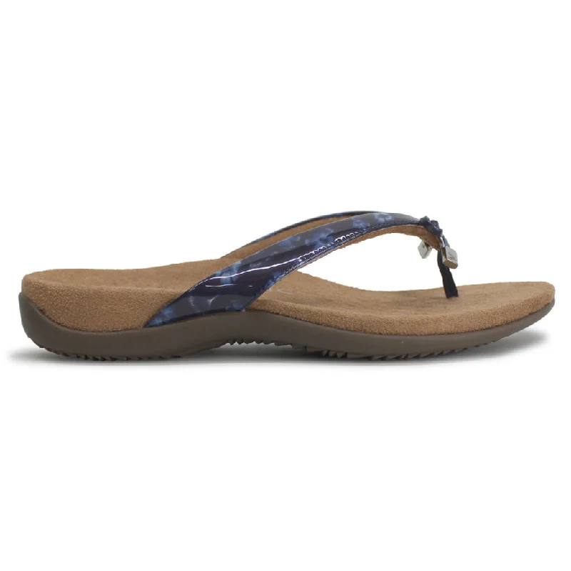 Waterproof Women's Rubber Beach Sandals with Arch Support in Blue for Water ActivitiesBella Synthetic Women's Toe Post Slippers Sandals