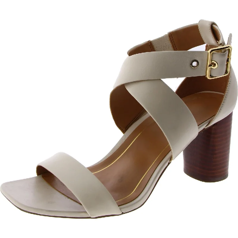 Women's Leather - Strapped Sandals with a Braided Detail in Brown for a Rustic AppealVionic Womens Marsanne Strappy Buckle Strappy Sandals