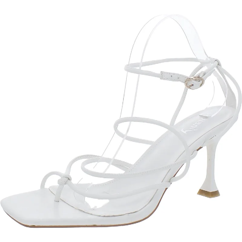 Shock - Absorbing Women's Sandals with a Soft Insole in Black for Active LifestylesVivianly Womens Faux Leather Ankle Strap Heels