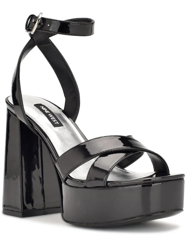 Shock - Absorbing Women's Sandals with a Soft Insole in Black for Active LifestylesWN Joya 3 Womens Faux Leather Ankle Strap
