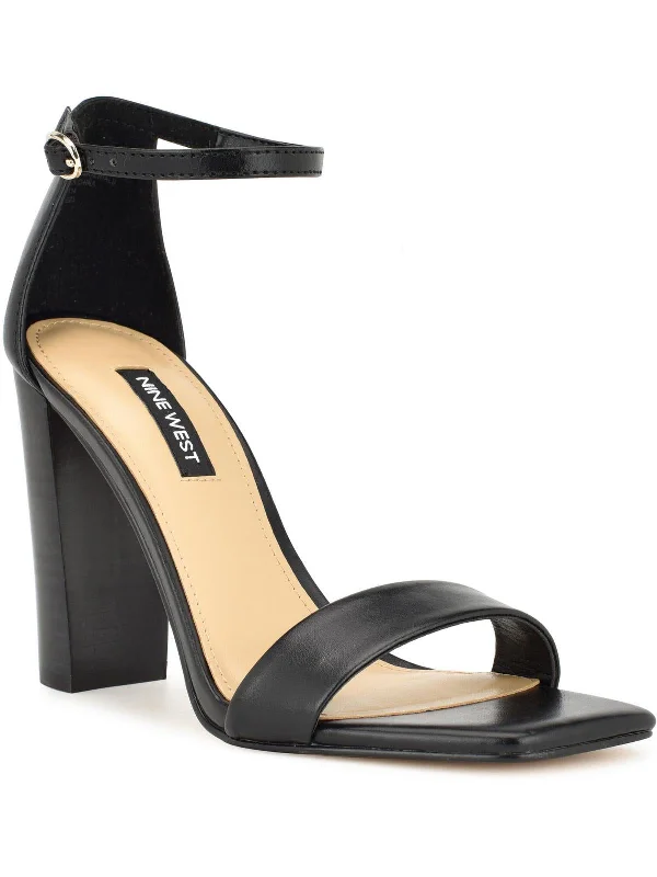 Women's Sandals with a Floral - Printed Upper in Pink for a Feminine Spring LookWN Marrie 3 Womens Faux Leather Square Toe Ankle Strap