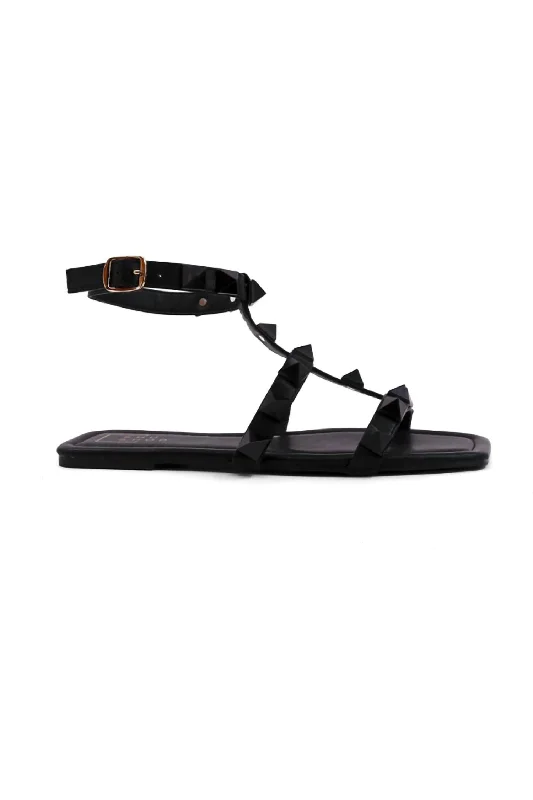 Child - Friendly Women's Sandals with a Secure Buckle in Purple for Moms on the GoWomen's Babe Sandals In Black