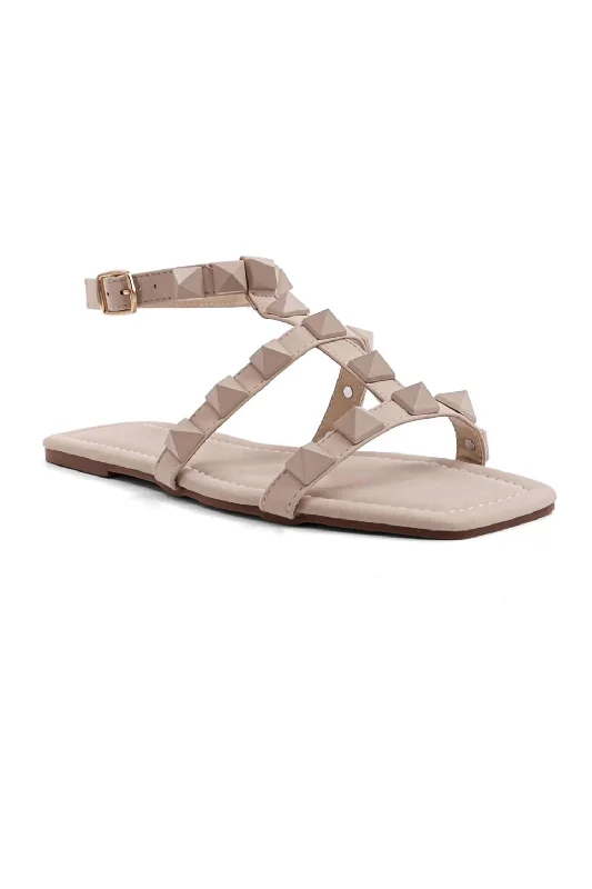 Plus Size Women's Wide - Width Platform Sandals in Black for Added Comfort and HeightWomen's Babe Sandals In Bone
