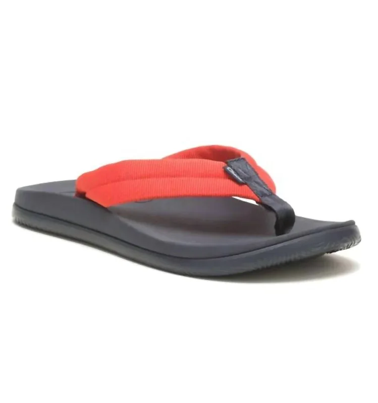 Lightweight Women's Mesh - Paneled Sandals in Yellow for BreathabilityWomen's Chillos Flip Flop In Tube Spicy Orange