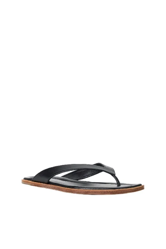 Shock - Absorbing Women's Sandals with a Soft Insole in Black for Active LifestylesWomen's Dante Thong Slide In Black
