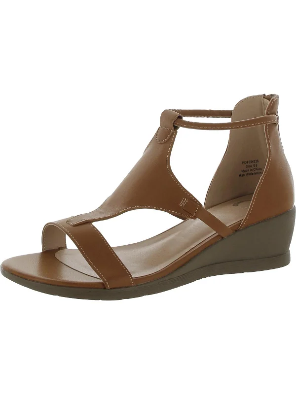 Women's Thong Sandals with a Beaded Design in Multicolor for a Beachy AestheticWomens Faux Leather Strappy Wedge Sandals