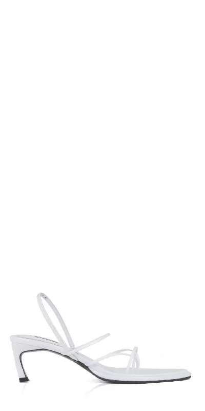 Shock - Absorbing Women's Sandals with a Soft Insole in Black for Active LifestylesWomen's Garo Leather Sandals In White