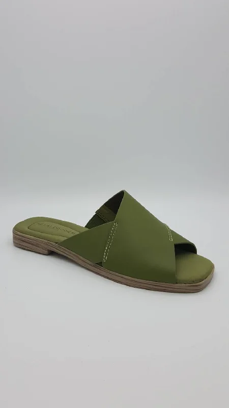 Women's Sandals with a Glitter - Coated Strap in Gold for a Sparkly Summer OutfitWomen's Halseyva Slide Sandal In Green