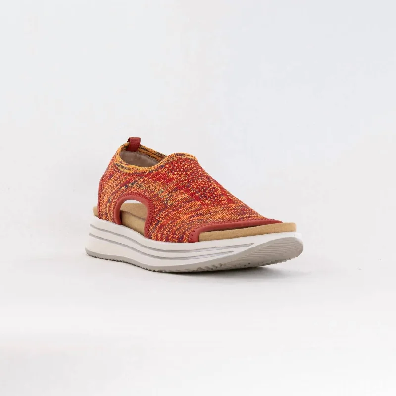 Women's Sandals with a Glitter - Coated Strap in Gold for a Sparkly Summer OutfitWomen's Jocelyn Sandal In Orange