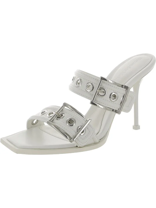Women's Sandals with a Wedge Heel and a Tassel Detail in Orange for a Trendy LookWomens Leather Buckle Heels