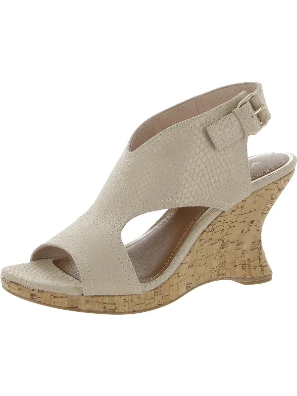 Elastic - Strap Women's Sandals with a Padded Toe in Teal for Easy On - and - OffWomens Leather Metallic Ankle Strap