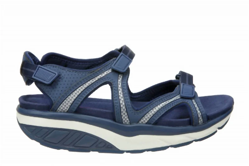 Women's Strappy Gladiator Sandals with Buckle Closures in Tan for a Boho LookWomen's Lila Sport Sandal In Indigo Blue