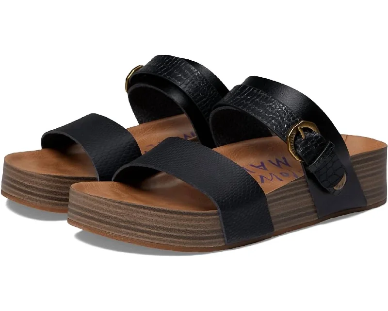 Shock - Absorbing Women's Sandals with a Soft Insole in Black for Active LifestylesWomen's Marge Sandals In Black