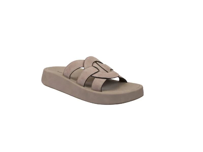 Child - Friendly Women's Sandals with a Secure Buckle in Purple for Moms on the GoWomen's Market Sandals In Greige