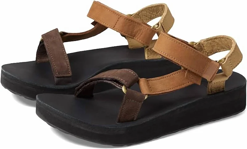 Elastic - Strap Women's Sandals with a Padded Toe in Teal for Easy On - and - OffWomen's Midform Universal Neutral Multi Leather Sandal - B/medium Width