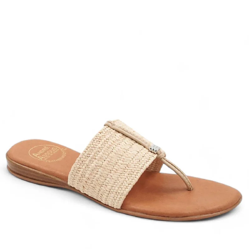 Adjustable Strap Women's Sandals with a Padded Heel in Pink for a Custom FitWomen's Nice Woven Sandal In Natural