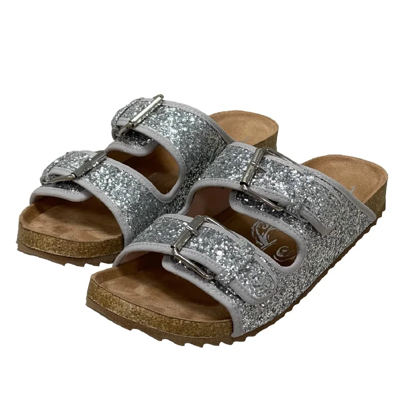 Waterproof Women's Rubber Beach Sandals with Arch Support in Blue for Water ActivitiesWomen's Paula Sandals In Silver