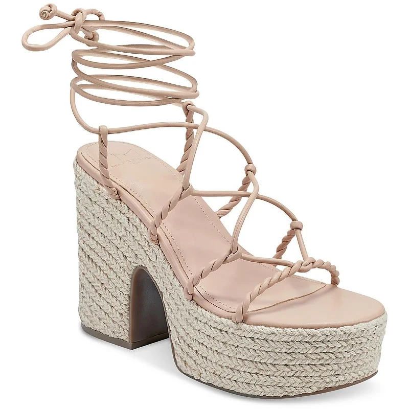 Women's Strappy Gladiator Sandals with Buckle Closures in Tan for a Boho LookWomens Platform Stiletto Gladiator Sandals