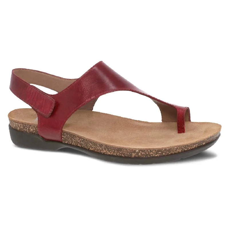 Child - Friendly Women's Sandals with a Secure Buckle in Purple for Moms on the GoWomen's Reece Leather Sandal In Cinnabar