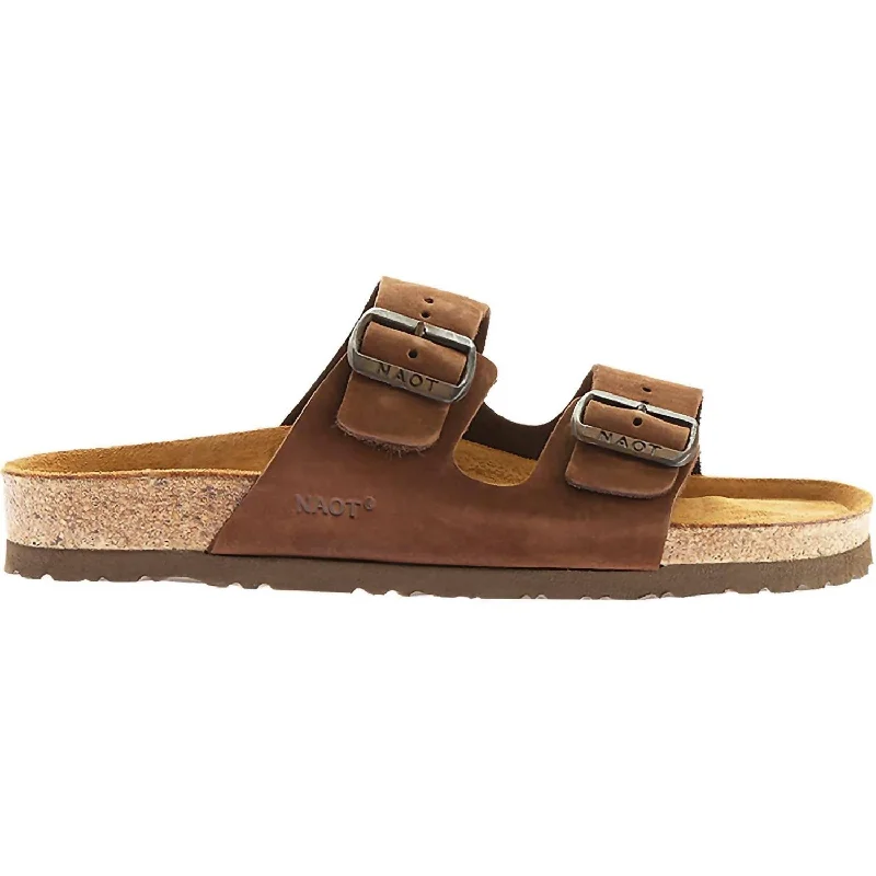 Women's Sandals with a Glitter - Coated Strap in Gold for a Sparkly Summer OutfitWomen's Santa Barbara Sandal In Java Nubuck