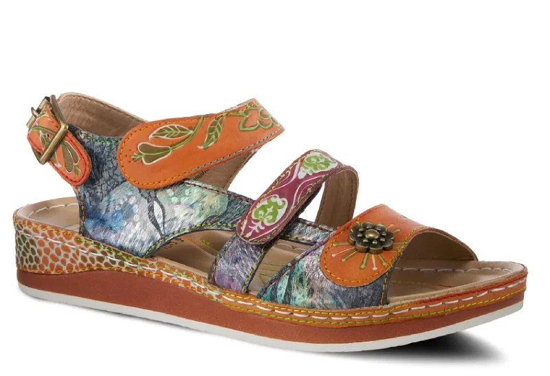 Orthopedic Women's Sandals with Arch Support in Gray for Foot HealthWomen's Sumacah Sandal In Camel Multi