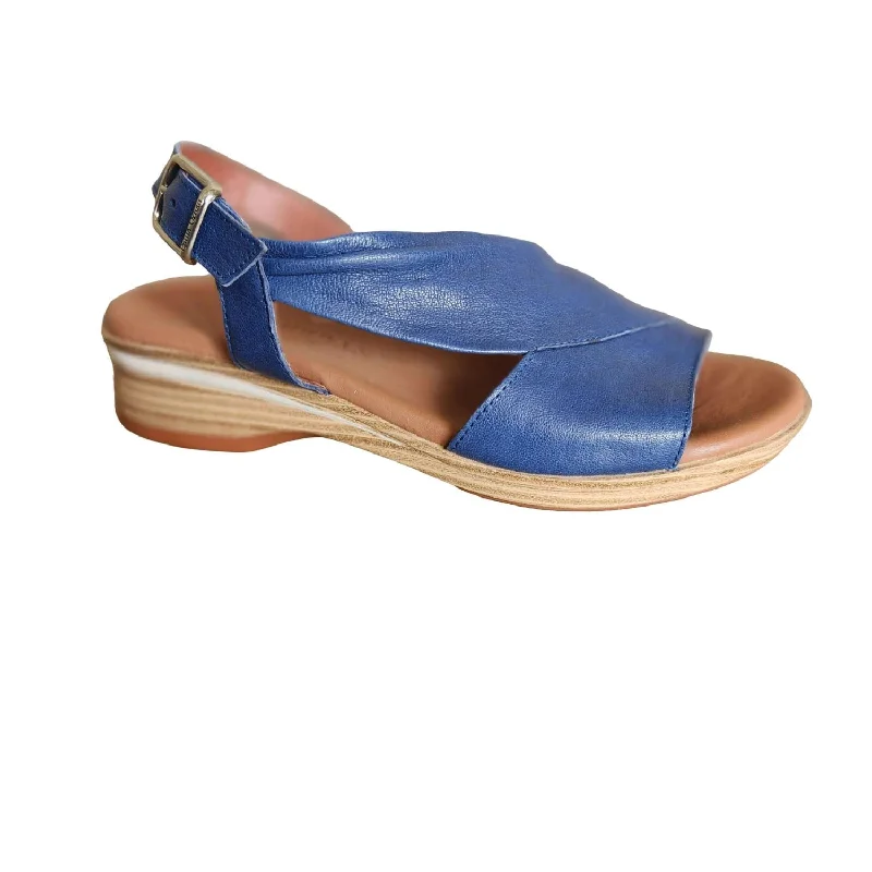 Anti - Slip Women's Sandals with a Grooved Sole in Green for Outdoor AdventuresWomen's Sunset Sandals In Blue