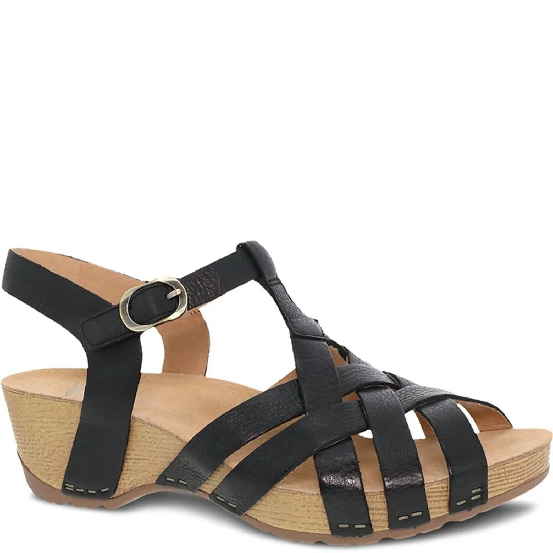 Women's Rhinestone - Embellished Open - Toe Sandals in Silver for a Glamorous Party LookWomen's Tinley Sandals In Black