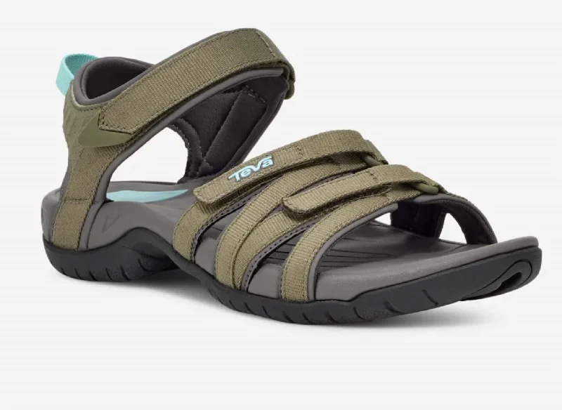Women's Leather - Strapped Sandals with a Braided Detail in Brown for a Rustic AppealWomen's Tirra Sandal In Burnt Olive