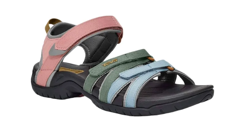 Shock - Absorbing Women's Sandals with a Soft Insole in Black for Active LifestylesWomen's Tirra Sandals In Light Earth Multi