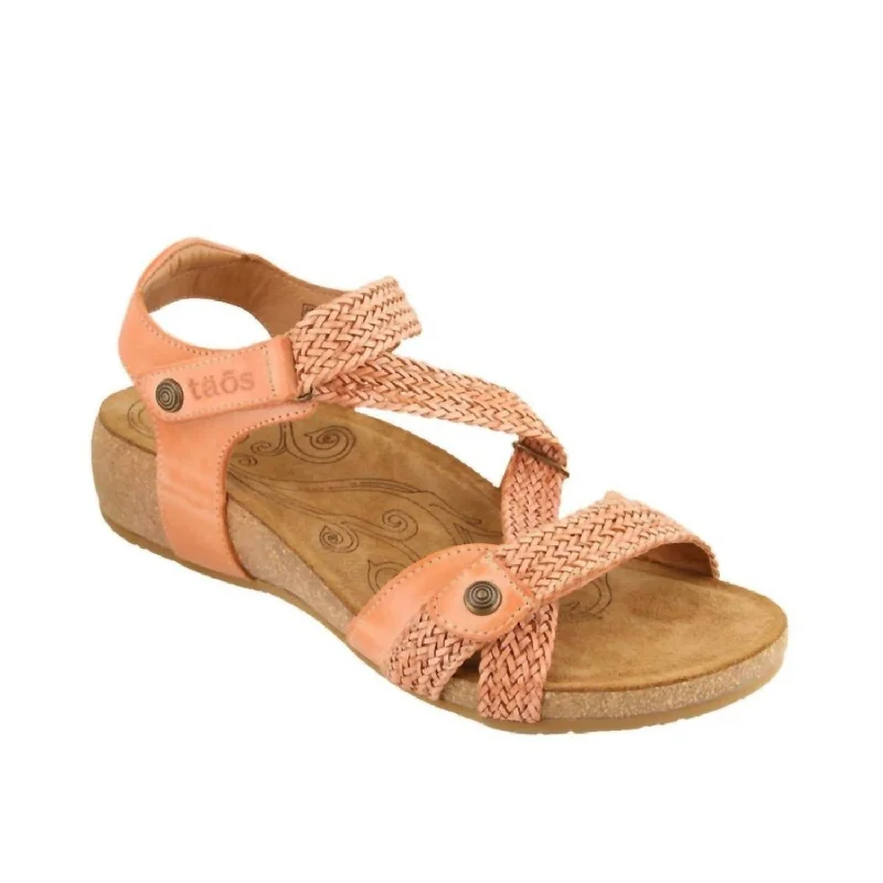 Child - Friendly Women's Sandals with a Secure Buckle in Purple for Moms on the GoWomen's Trulie Sandals In Cantaloupe