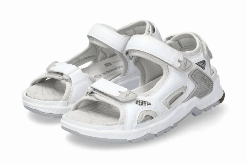 Sustainable Women's Recycled Material Sandals in Beige for Eco - Conscious ShoppersWomen's Westside Sandal In Off White/glacier Grey