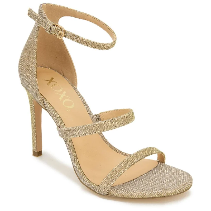 Women's Sandals with a Floral - Printed Upper in Pink for a Feminine Spring LookXOXO Womens Glitter Ankle Strap Heels