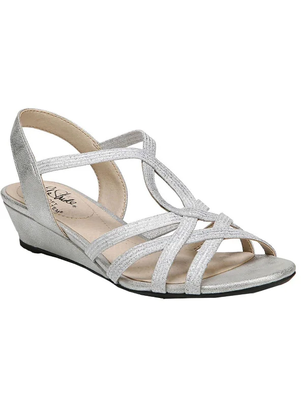 Women's Strappy Gladiator Sandals with Buckle Closures in Tan for a Boho LookYaya Womens Dressy Slingback Dress Sandals