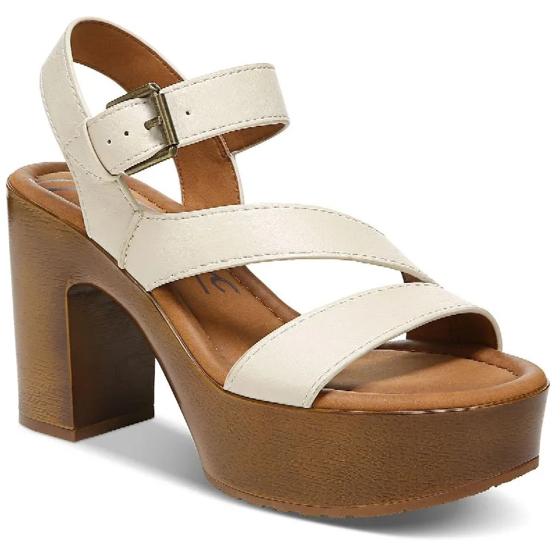Anti - Slip Women's Sandals with a Grooved Sole in Green for Outdoor AdventuresZodiac Womens Livia Buckle Ankle Strap Heels
