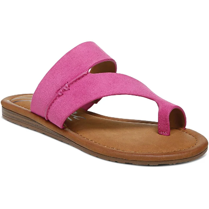 Women's Sandals with a Floral - Printed Upper in Pink for a Feminine Spring LookZodiac Womens Yuma Faux Suede Toe Loop Slide Sandals