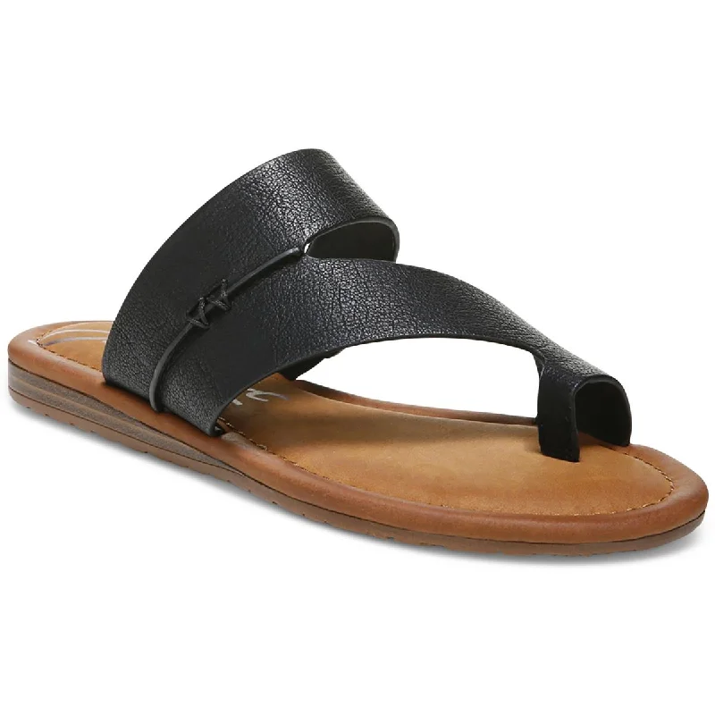 Women's Sandals with a Wedge Heel and a Tassel Detail in Orange for a Trendy LookZodiac Womens Yuma2 Faux Leather Slip On Thong Sandals